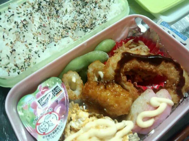 Snapdishの料理写真:イカフライ弁当|けーこさん