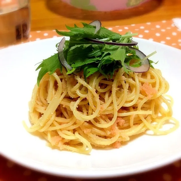 Snapdishの料理写真:たらこパスタでランチ(*^^*)|yukaさん