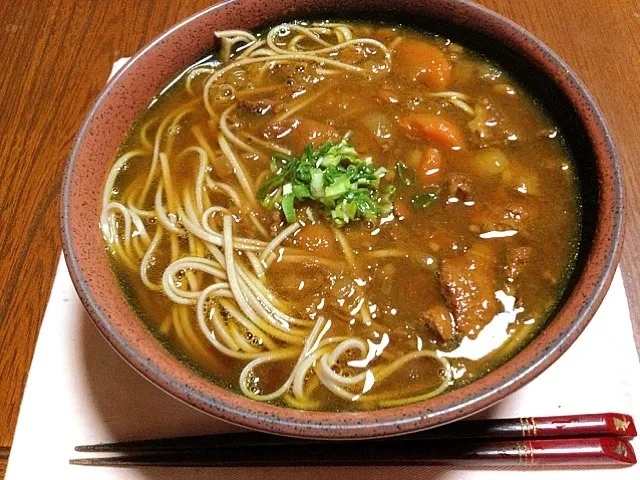 カレー蕎麦|5児のママさん