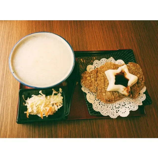 Porridge w/ cutlet|Justinaさん