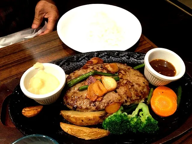 Garlic hamburg steak^^|Watashiさん