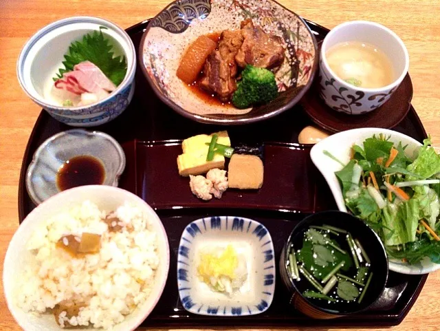 豚バラ軟骨＊和食ランチ|こむぎちゃんさん