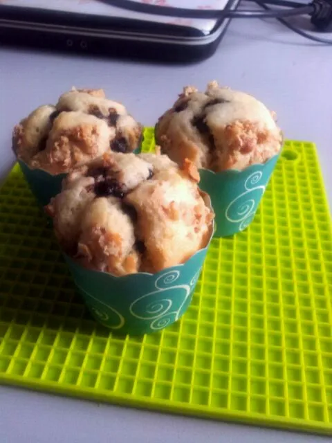 choc chip n walnut moist muffin!|amyさん