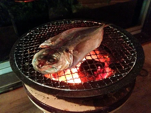 鯵の一夜干し、七輪で！|山本 龍志さん