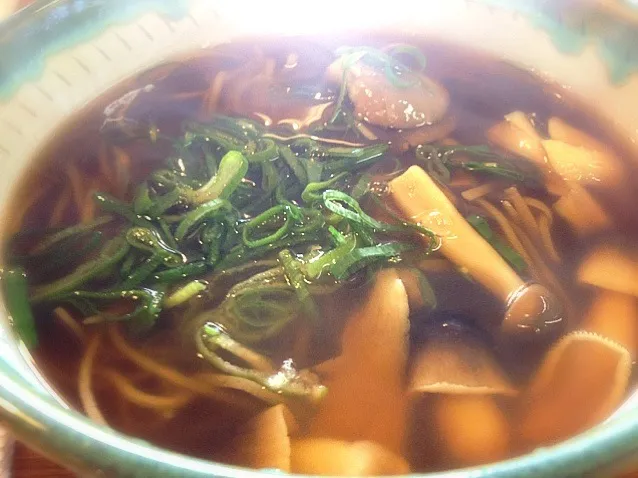 Snapdishの料理写真:きのこそば Buckwheat noodles with local mushrooms|Junya Tanakaさん