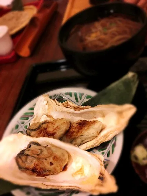 「春風荘」焼き牡蠣蕎麦|makoさん