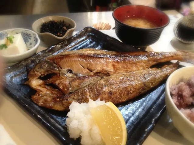 真ホッケ開き定食♡|水玉ちゃんさん