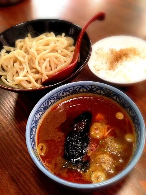 三田製麺所 辛つけ麺🔥|りさ〜ぬさん