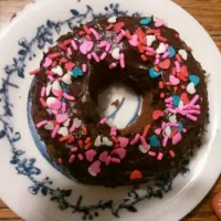 pumpkin spice donughts with chocolate frosting|manami ishidaさん