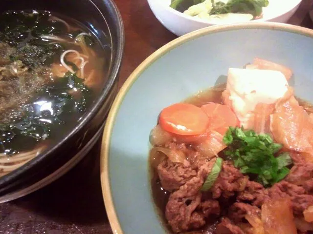 すき焼き風煮物&純とろにゅうめん|フウミンさん