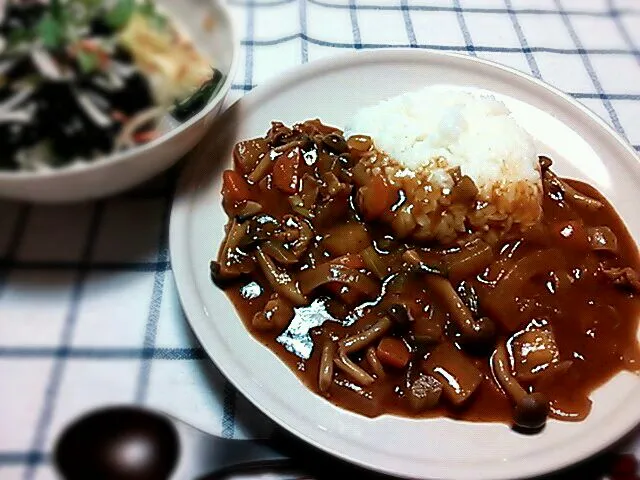 晩ごはん、カレーライス|はんにゃたろうさん