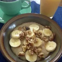 Maple banana walnut oatmeal