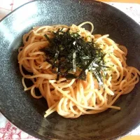 梅のメンマヨ和風パスタ|はまさん