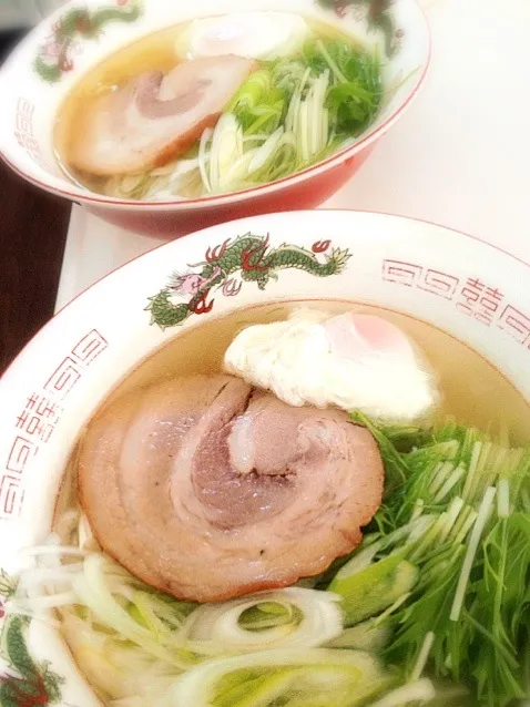 塩ラーメン  ご主人様のチャーシューのっけ(*^◯^*)|ふんつこさんさん