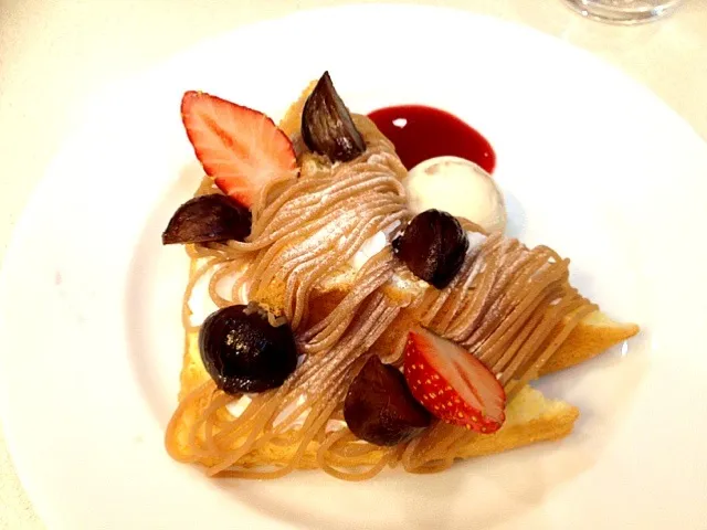 Snapdishの料理写真:Mont blanc:)|Watashiさん