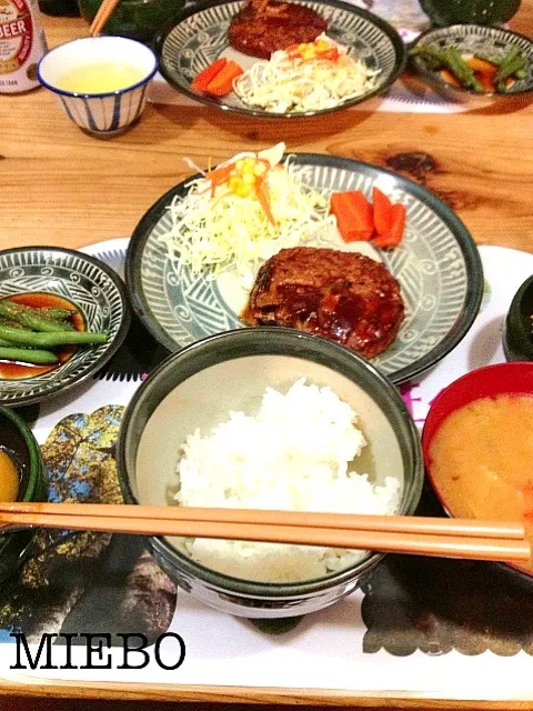 みやま山荘の夕食|MIEKO 沼澤三永子さん