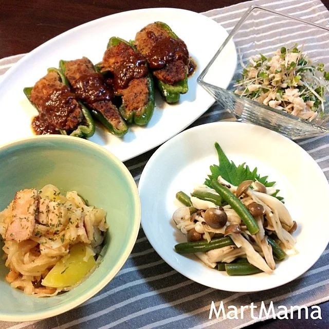 つなぎはお麩☆ピーマンの肉詰め|恭子さん