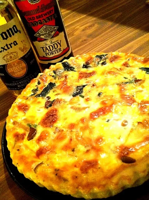 Salmon and spinach Quiche|sueさん