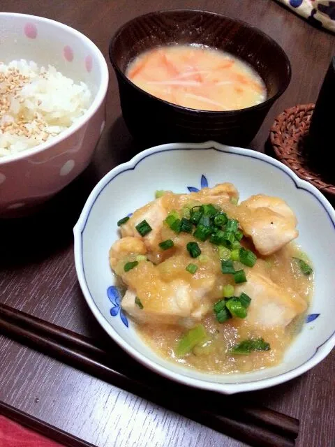 鶏肉のみぞれ煮|ゆりさん