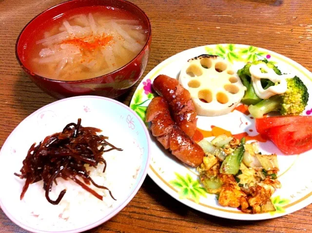 ちんげん菜玉子とじ|マチママさん