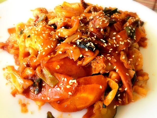 낙지볶음,Spicy Stir Fried Small Octopus, ナクチポックン|孤独のグルメ - まつしげ ゆたかさん