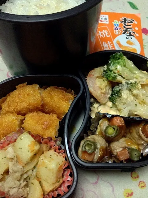 高３男子に持たせた、手抜きでゴメンね、の本日のお弁当。 #お弁当 #弁当|Takashi H.さん