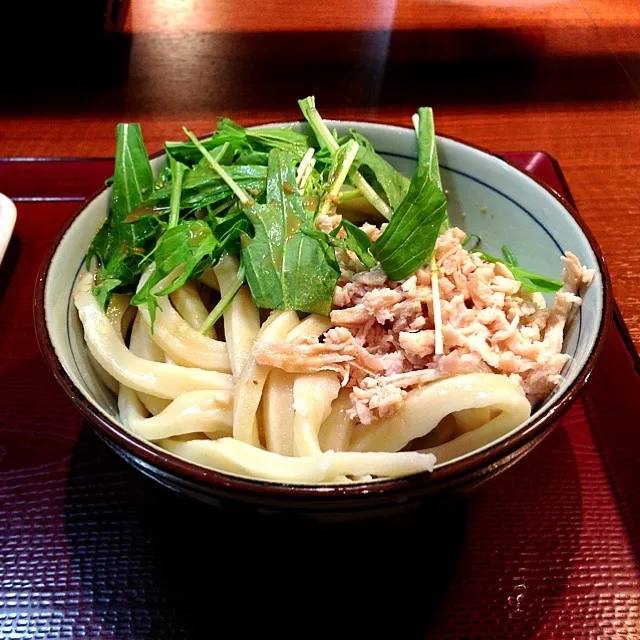 蒸し鶏と京菜の胡麻だれうどん|r1990297さん