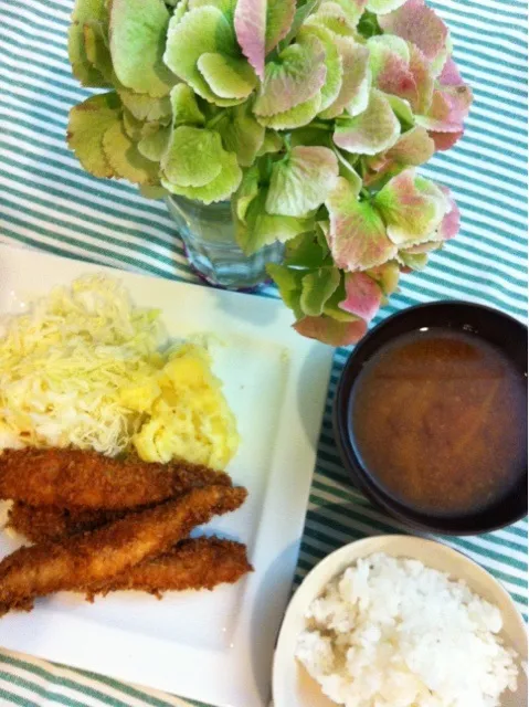 アジフライ定食|ふうこさん