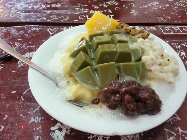 粽合抹茶豆腐冰|張小花さん