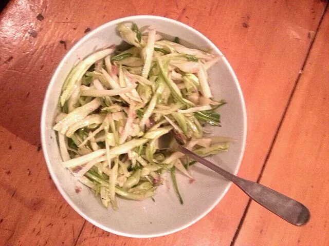 puntarelle with anchovy vinigarette|adamさん