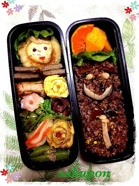 じゃがバーグ顔主人ダイエット弁当🍀|さかぽんさん