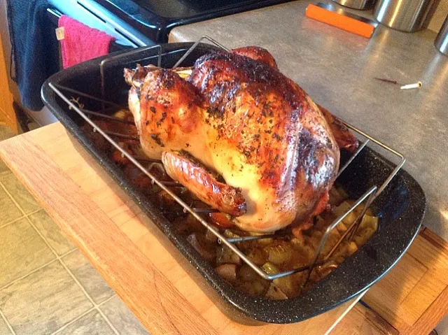 Brined Herb-Crusted Turkey with Apple Cider Gravy|Sujhey Beisserさん