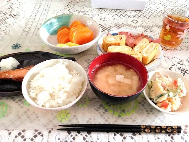 朝ごはん兼お昼ご飯！たらこ入り卵焼き❤うまうま|りささん