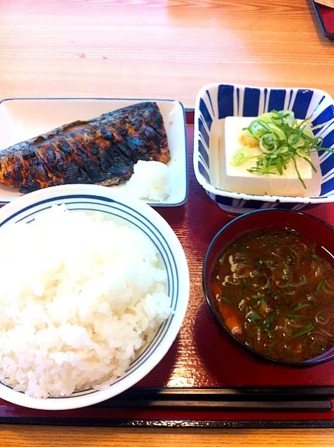 塩鯖定食|ゆうさくさん