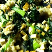 Snapdishの料理写真:quinoa spinach tofu|Celine Cossou-Bordesさん