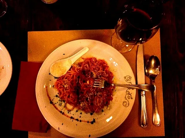 Spaghetti Pomodoro with Basil @ Alla Palazzina in Venice|Luci Zoeさん