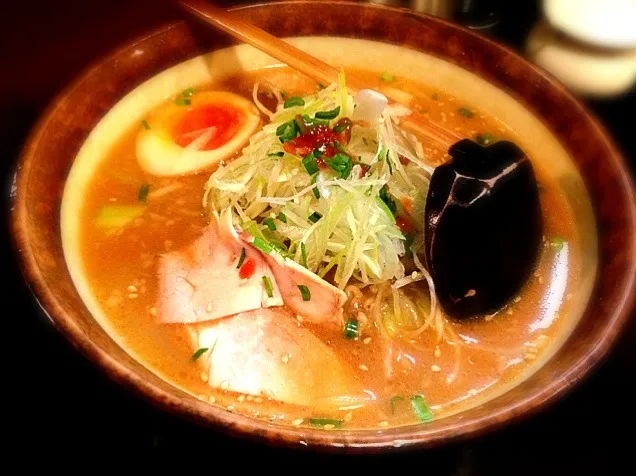 細ねぎ入り辛味噌ラーメン¥850|えりっくさん