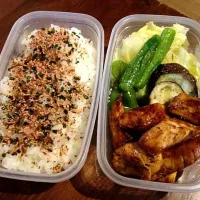 Snapdishの料理写真:バルサミコ酢チキン弁当|メロさん