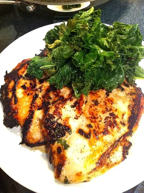 Asian Seared Chicken and Roasted Kale|trina phamさん