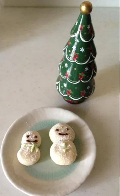 Snapdishの料理写真:雪だるまスノーボールクッキー|うさこさん