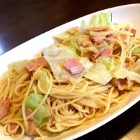 キャベツとベーコンのパスタ|Yさん