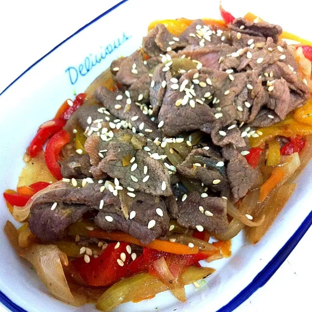 Stir fried Beef with Peppers n Onion|shirlynさん