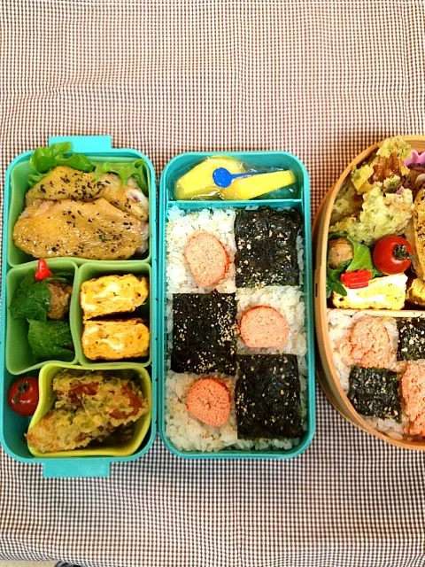 鶏ハーブ焼＆明太子ご飯弁当|hiromiさん