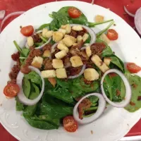 Spinach, mushroom balsamic salad|Melinda Millerさん