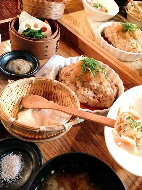 旅籠屋の日替わり定食 豆腐ハンバーグ|中町さん