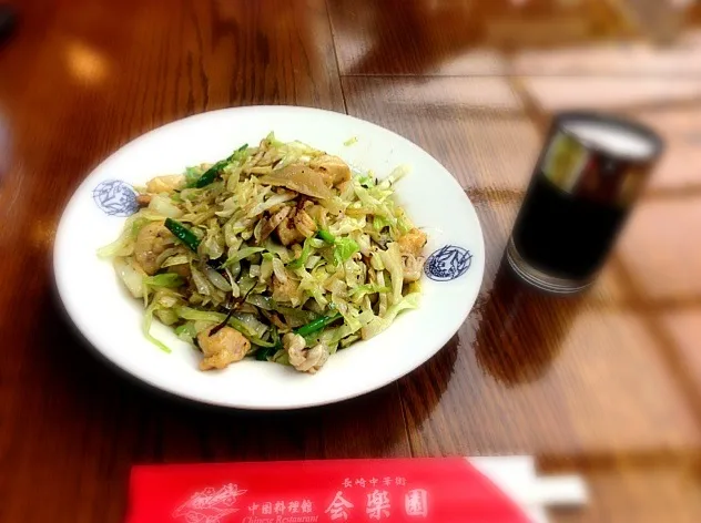 今日のお昼は皿うどん(太麺)|スコーチャーさん