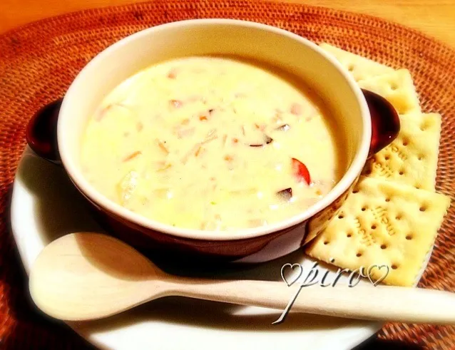 🍴市販ルーでレストランみたいなチャウダースープ Lou restaurant chowder like a commercial.|ピロさん