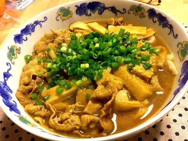 Snapdishの料理写真:おでんのスープでカレーうどん♫|ももさん