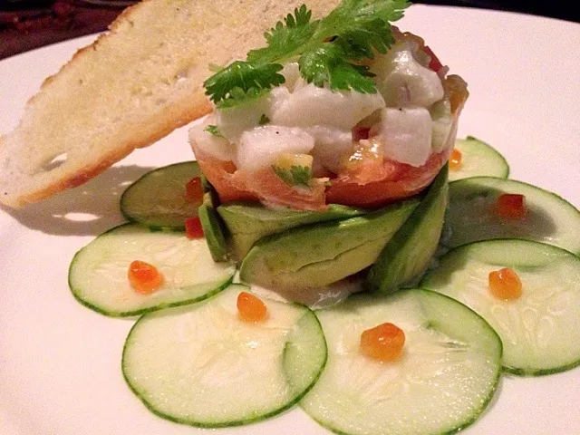 smoked salmon and snowfish  ceviche|michael nassarさん