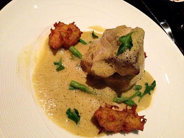 Phuket red snapper and corn+crab fritters @paresa_phuket|michael nassarさん